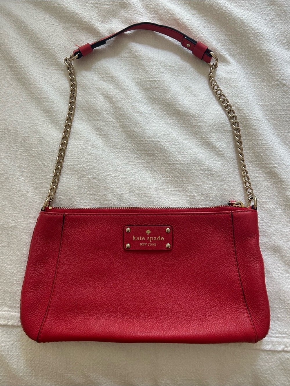 Kate Spade Red Leather Shoulder Bag